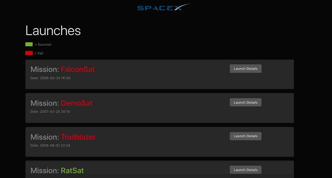 SpaceX Launch Tracker